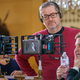 Greg Daniels on the set of Upload.